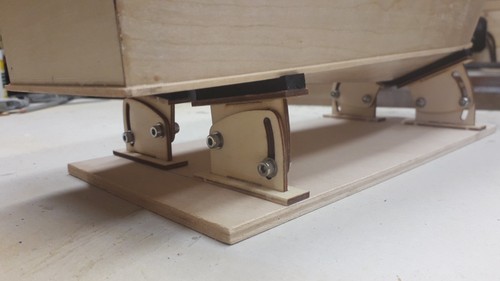 Adjustable model boat - , stand