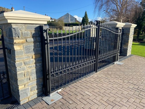 Wrought iron driveway - driveway, gates