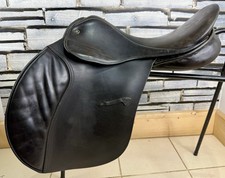 18” Wide Jeffries Falcon Hawk Event Saddle - Black