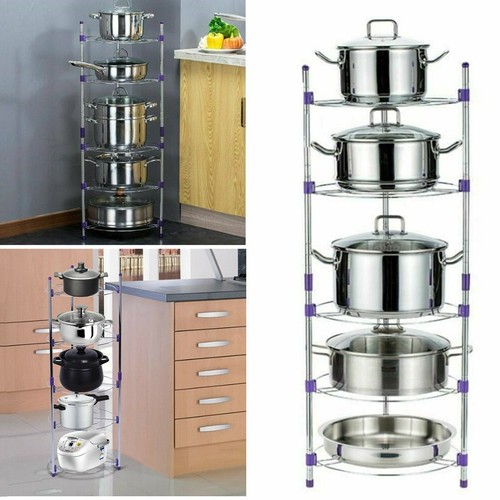 Tier chrome pan - chrome, stand