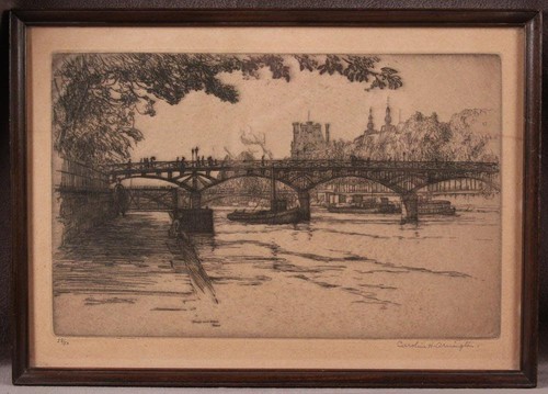 Original etching caroline - by,