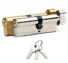 Euro Cylinder Barrel Door Lock UPVC PVC Wooden Door Thumb Turn SN & Brass