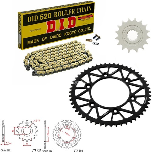Z250 chain and sprocket kit - rm-z250,