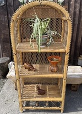 vintage mid century Wicker