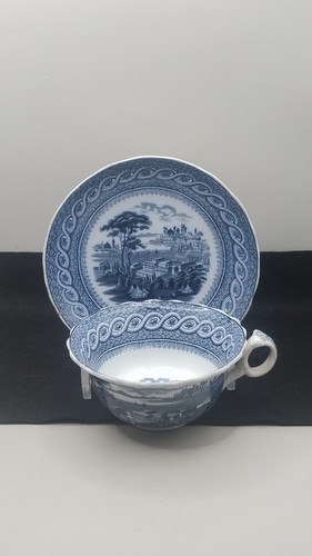 Large antique cup - antique, saucer