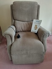 riser recliner chair beige used good with manual