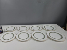 8 x Royal Doulton RONDELAY Bone China 20 cm Plates - Good Condition