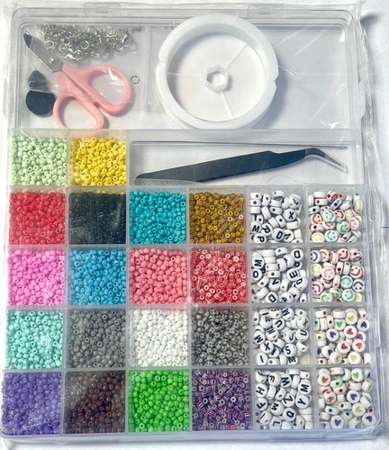 5200 glass seed beads kit - 5200+,