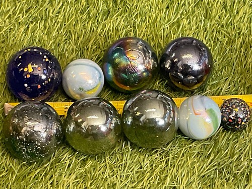 Glass toy marbles galaxy oily - toy,