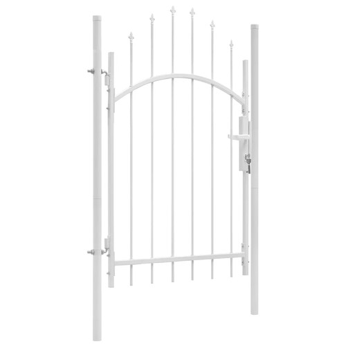 Garden gate white - garden,