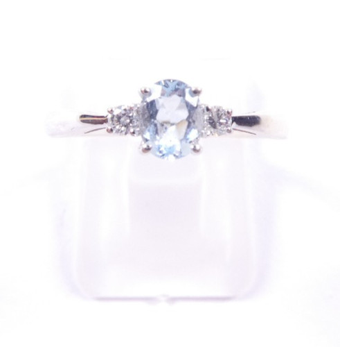 Ring carat white gold - ring, size