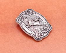 Antique Silver Rope Side Bull