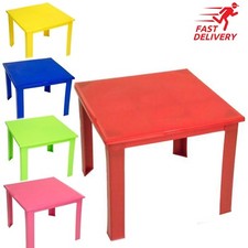 Strong Kids Children Table Plastic Study Home Garden Picnic Removeable legs