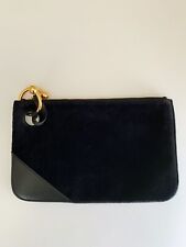 JW ANDERSON Pierce Black Velvet Leather Clutch