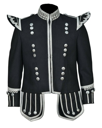 Scottish black doublet - doublet, kilt