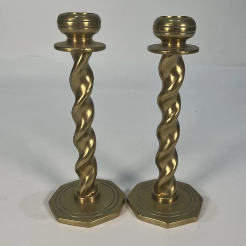 Vintage pair solid brass twist - vintage,