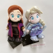 Disney Princess Anna & Elsa nuiMOs Plush Doll Set of 2 Frozen Japan Authentic