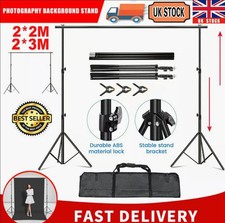 3M Adjustable Photography Background Support Stand Photo Backdrop Crossbar Kit