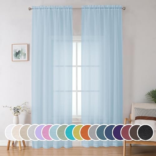 Sheer curtains inches - 90, long