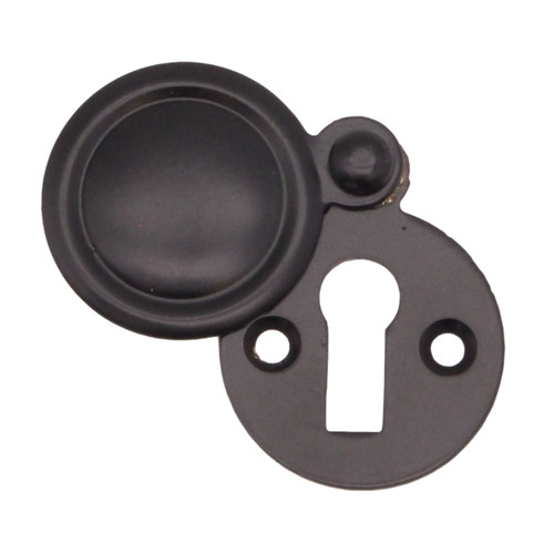 Black keyhole cover escutcheon - black,
