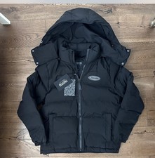 TRAPSTAR MEN’S HYPERDRIVE PUFFER JACKET TRIPLE BLACK BRAND NEW WITH TAGS SIZE M