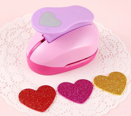 Heart shaped embossing punches - heart-shaped,