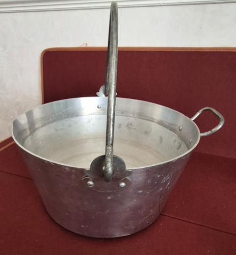 Vintage aluminium jam pan - vintage,