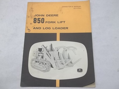 John deere model 850 - john,