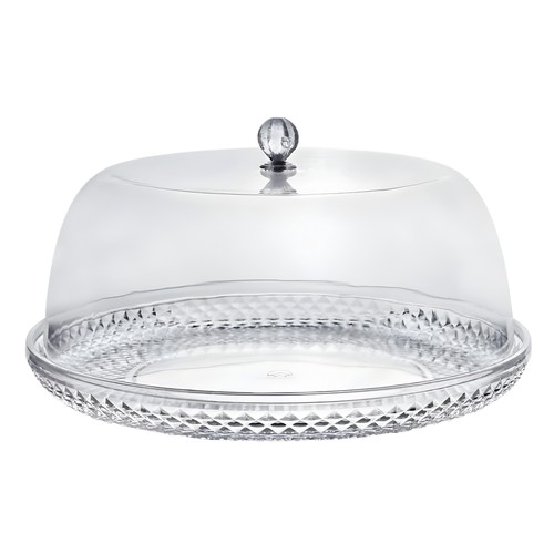 Cake plate with dome - cake, cover