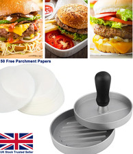 Non-Stick Professional Hamburger Press Burger Press & Patty Maker 50 Paper