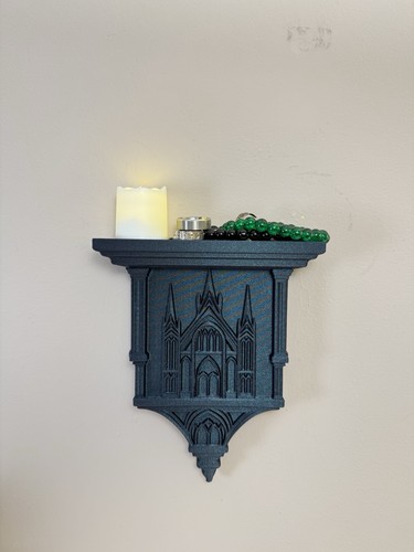 Gothic wall shelf galaxy - wall, black
