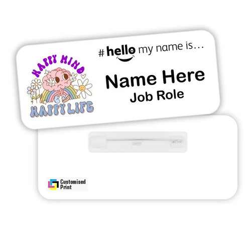Hello name badge student - my,