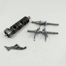 Suzuki GT 250 EZ:78 Transmission Shift Forks Shift Drum Gearbox Engine 38895