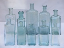 10x VINTAGE LIGHT ICE BLUE