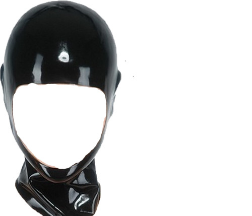 Rubber latex mask open face - open,