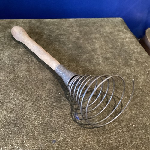 Vintage antique hand whisk - vintage,