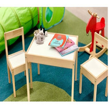 Kids Wooden Table & 2 Chairs