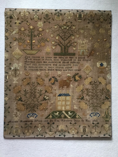 Antique sampler 1838 - antique, by