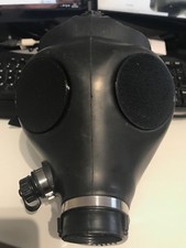 Israeli S10 FM12 Gas Mask Black Sensory deprivation removable covers for fetish