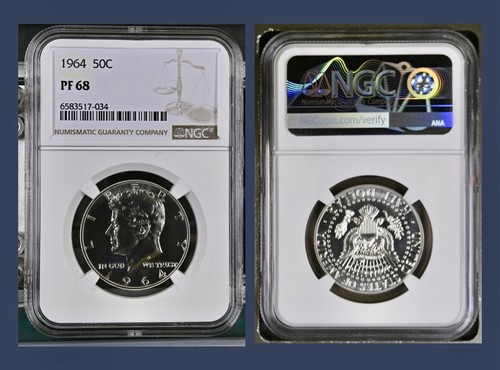 1964 proof kennedy half dollar - kennedy,