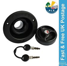 Water Tank Filler 40mm Inlet c/w Cap & 2 Keys Caravan Motorhome Campervan Boat