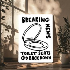 Metal Wall Sign- Breaking News