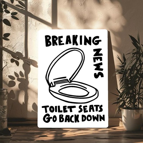 Metal wall sign breaking news - metal, sign-