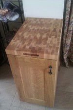 CUTTING BOARD BUTCHERS BLOCK WORKTOP WOODEN END GRAIN ASH HARDWOOD