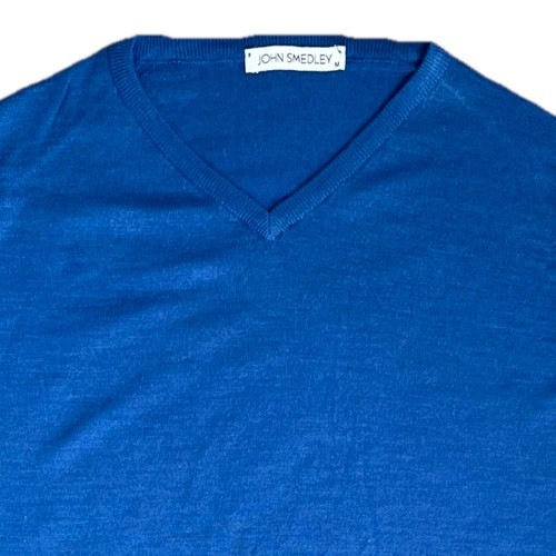 John smedley mens blue merino - blue,