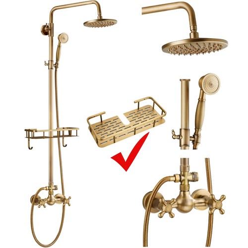 Antique brass bathroom exposed - antique,