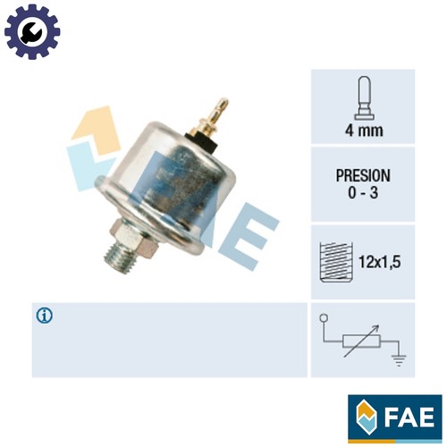 Sensor oil pressure 14730 for - pressure,