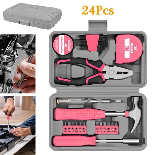 Piece pink tool kit - 24,