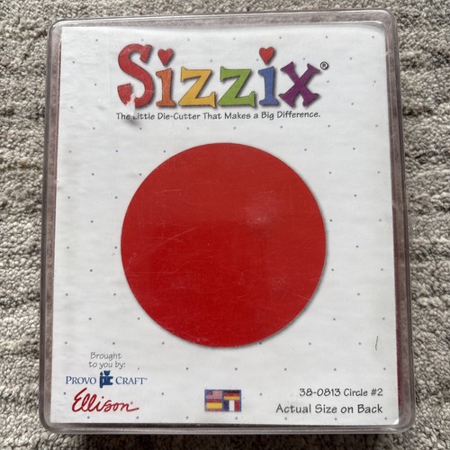 Sizzix large circle red - large, #2