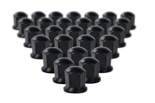 32mm black plastic wheel - black,